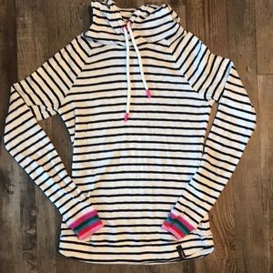 Joules - striped fitted hoodie - size 6